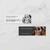 死んだスカルの日、接触カード スキニー名刺 (正面/裏面)