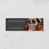 死んだスカルの日、接触カード スキニー名刺 (裏面)