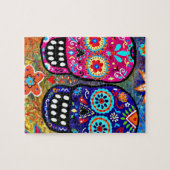 死んだスカルの頭部の日 ジグソーパズル (横)