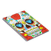 死んだスカルアートカラフルの日 ノートブック (右側)