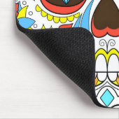 死んだスカルアートカラフルの日 マウスパッド (コーナー)