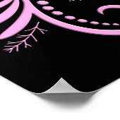 死んだスカルピンクのバラのトリプルブラックデイ ポスター (角)