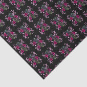 死んだスカルピンクのバラのトリプルブラックデイ 薄葉紙 (詳細)