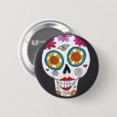 死んだスカルボタンの日 缶バッジ (正面&裏面)