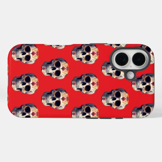 死んだスカル2 Case-Mate iPhoneケース (裏面 (横))