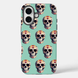 死んだスカル2 iPhone 16ケース