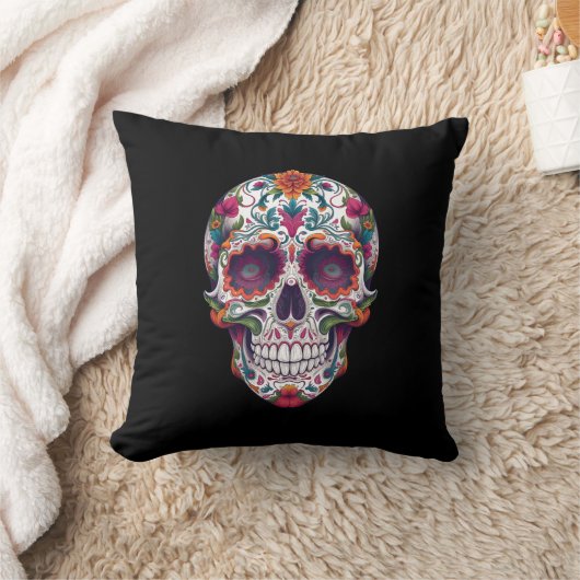 死んだスカル4 クッション (ブランケット)