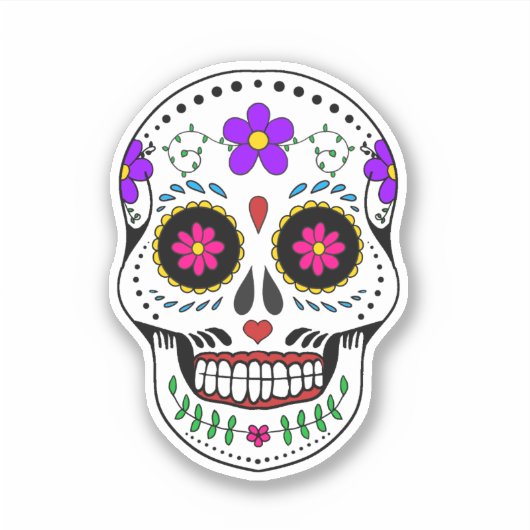 死んだスカル シール (正面)