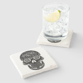 死んだスカル ストーンコースター (横)