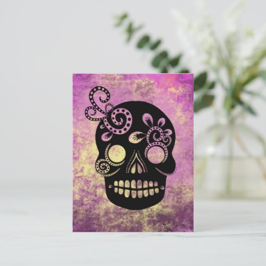 死んだスカル ポストカード (スタンド正面)