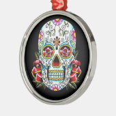 死んだスカル メタルオーナメント (左)