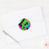 死んだスカル ラウンドシール (封筒)