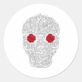 死んだスカル ラウンドシール