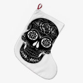 死んだスカル ラージクリスマスストッキング (正面 (吊り時))