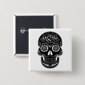 死んだスカル 缶バッジ (正面&裏面)