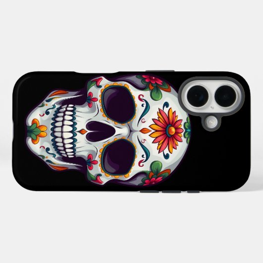 死んだスカル Case-Mate iPhoneケース (裏面 (横))