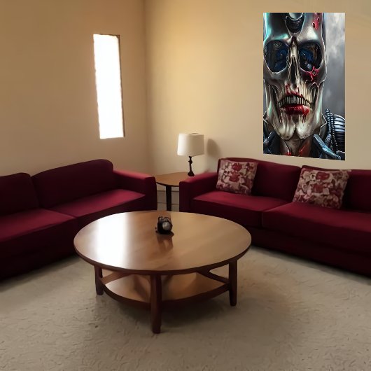 死んだスカルlポートレート | AIアートポスター ポスター