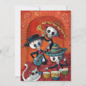 死んだスケルトンの日エルマリアチバンド招待状 招待状 (裏面)