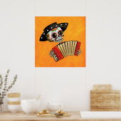 死んだスケルトンの日エル・マリアチ ポスター (キッチン)