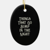 死んだスケルトンの日ゴシック美学クリスマス セラミックオーナメント (裏面)