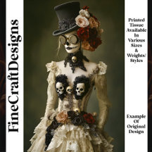 死んだスティームパンクの女性のR9デコパージュの日