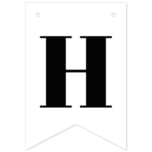 死んだダマスク織の黒く及び白いハッピーバースデーの旗 バンティングフラッグ (第2の旗)