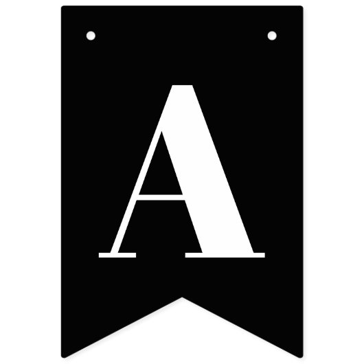 死んだダマスク織の黒く及び白いハッピーバースデーの旗 バンティングフラッグ (第3の旗)