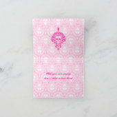 死んだダマスク織-カスタムなサンキューカード サンキューカード (内部)