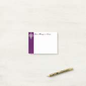 死んだダマスク織-カスタムな砂糖のスカルの後it®ノート ポストイット (デスク上)