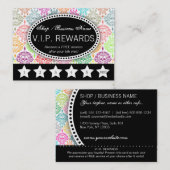 死んだダマスク織-ロイヤリティはカードに報酬を与えます ロイヤリティカード (正面/裏面)