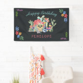 死んだテーマパーソナライズされた誕生会 横断幕 (インサイチュ)