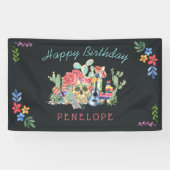 死んだテーマパーソナライズされた誕生会 横断幕 (横)