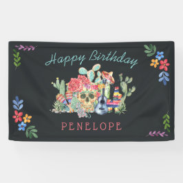 死んだテーマパーソナライズされた誕生会 横断幕