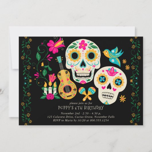 死んだテーマ誕生会の日 招待状 (正面)