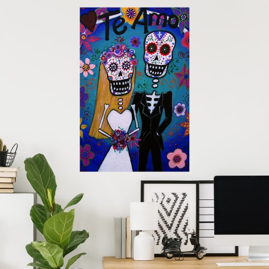 死んだテ・ア結婚モの夫婦 ポスター (ホームオフィス)