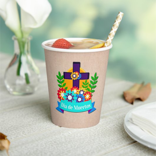 死んだデイジーフラワークロスファミリーキッズ 紙コップ (インサイチュ)