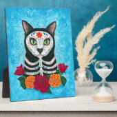 死んだネコの日シュガースカルキャットアート フォトプラーク (側面)