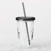 死んだネコの砂糖スカルと蝶の日 アクリルタンブラー (左)