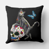 死んだネコの砂糖スカルと蝶の日 クッション (裏面)