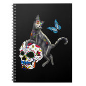 死んだネコの砂糖スカルと蝶の日 ノートブック (正面)