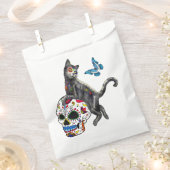 死んだネコの砂糖スカルと蝶の日 フェイバーバッグ (クリップ留めされた状態)