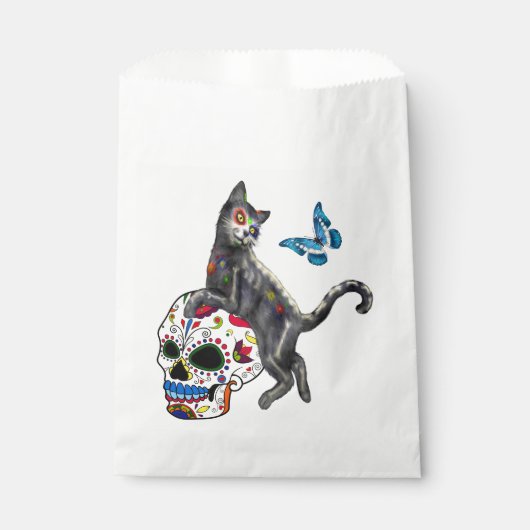 死んだネコの砂糖スカルと蝶の日 フェイバーバッグ (正面)