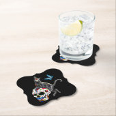 死んだネコの砂糖スカルと蝶の日 ペーパーコースター (インサイチュ)