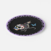 死んだネコの砂糖スカルと蝶の日 ペーパープレート (アングル)