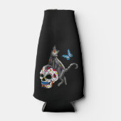 死んだネコの砂糖スカルと蝶の日 ボトルクーラー (正面)