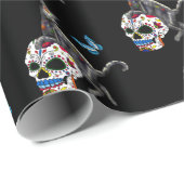 死んだネコの砂糖スカルと蝶の日 ラッピングペーパー (ロールコーナー)