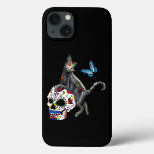 死んだネコの砂糖スカルと蝶の日 iPhone 13ケース