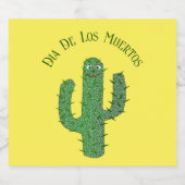 死んだハッピーサボテンのカスタム日 リキュールボトルラベル (シングルラベル)