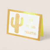 死んだハッピーサボテンのカスタム日 箔カード (正面)