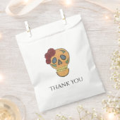 死んだハロウィーンのゴシックデーの砂糖スカル フェイバーバッグ (クリップ留めされた状態)